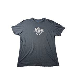 KUHL Men's Gray T-shirt XXL Mountain Logo Wildfibre Organic Cotton Outdoors